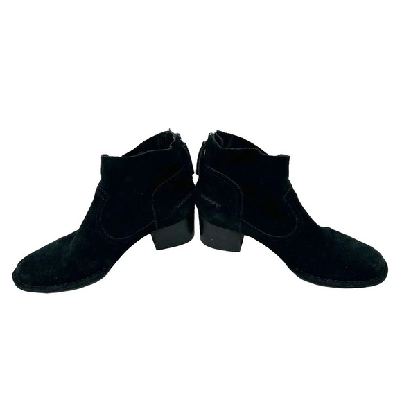 Ugg Bandara Black Suede Ankle Boot Heeled‎ Size US 6 - Picture 7 of 8